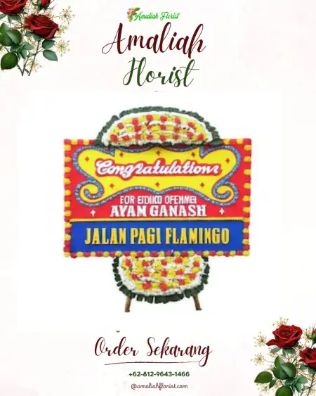 Sewa Papan Bunga Keling